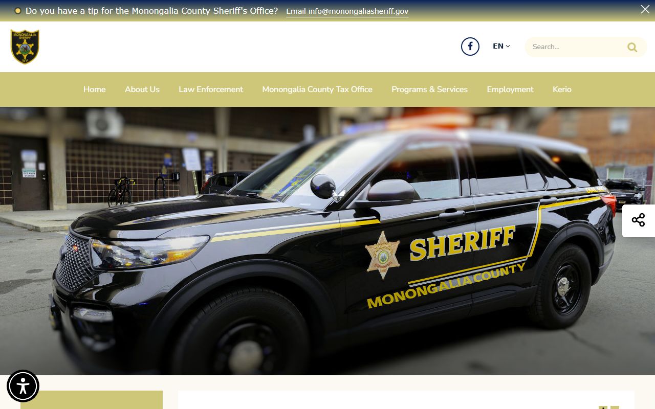 Monongalia County Sheriff's Home Confinement Office custody program source page